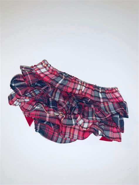 Red Tartan Baby Frilly Knickers Jam Pants Bloomers Con Archi Etsy