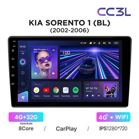 Магнитола Teyes CC3L 4-32 Гб для Kia Sorento I (BL) (2002-2006 ...