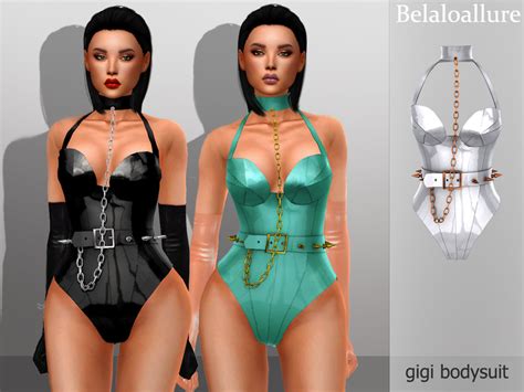 The Sims Resource Belaloallure Gigi Bodysuit