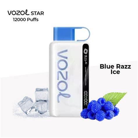 Blue Razz Ice By Vozol Star Puffs Disposable Pod Si Omar Vape Store