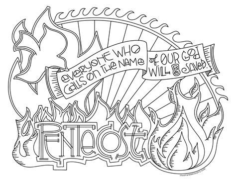 Pentecost Coloring Sheet