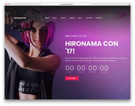 Purple Website Template