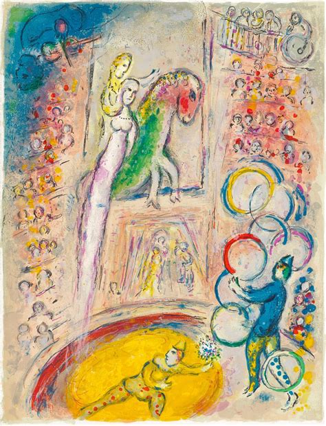 Marc Chagall Le Cirque One Plate M 500 C Bks 68 1967 Mutualart