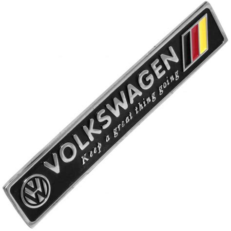 Emblema Cromado Plaqueta Volkswagen Alemanha Fusca Brasília Variant