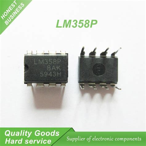 10 Pcs Operational Amplifiers LM358 LM358P DIP 8 Op Amps Dual Op