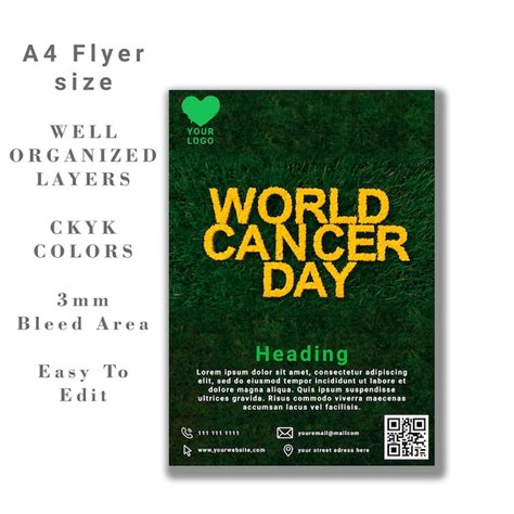 Premium Psd Psd World Cancer Day Flyer