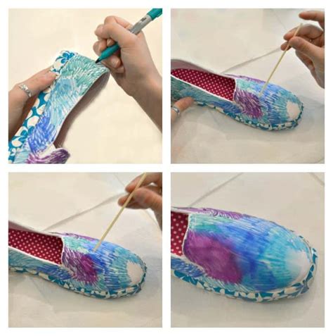 Diy Tie Dye Shoes Organized