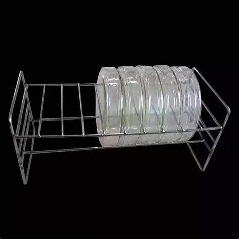 Stainless Steel Petri Dish Rack For Lab Dish Storage