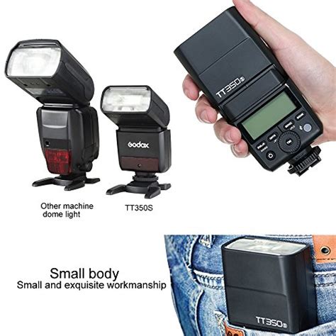 Godox TT350S TTL Camera Flash Speedlite 2 4G HSS GN36 Mini Thinklite