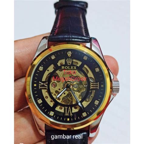 Jual Jam Tangan Pria Rolex Automatic Rantai Detik Bawah Jam Rolek Murah