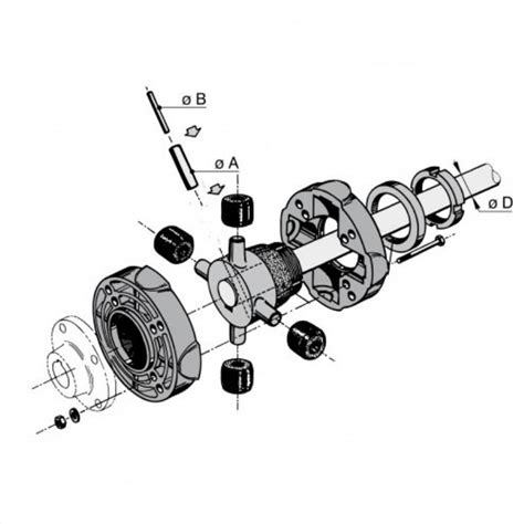 Vetus Flexible Couplings Ko51 Ko52 Ko53 The Boat Warehouse