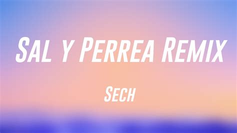 Sal Y Perrea Remix Sech Lyrics Youtube