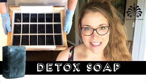 Detox Activated Charcoal Soap Making Unmolding SPACE CITY SOAPS