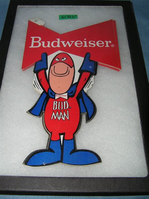 Vintage Budweiser Budman Advertising Display Piece Auction