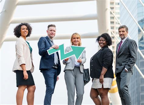 successful  happy business team  stock photo
