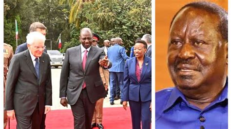 Kwisha Raila See What President Ruto Told Italy President About Raila