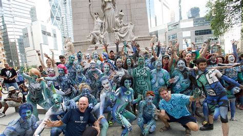 Sing Along With A Naked Choir On NYC Bodypainting Day Metro US