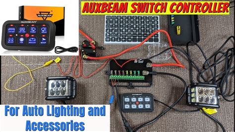 Auxbeam Gang Control Switch Panel Kit Automatic Dimmable Off