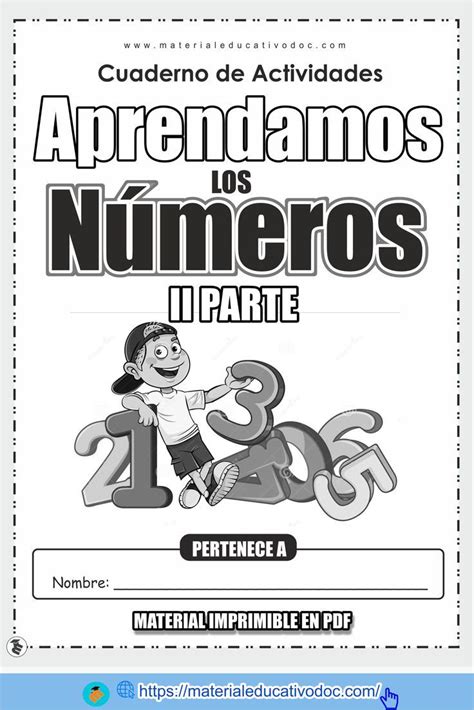 Cuaderno Para Trabajar Los Números Del 1 Al 30 Ii Parte Libro De Los Numeros Lecciones De