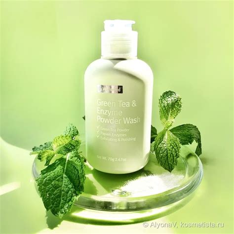 By Wishtrend Green Tea & Enzyme Powder Wash (рН 5,5) - энзимная пудра ...
