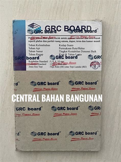 Jual Grc Board 8mm X 1220 X 2440 Mm Grc 8 Mm Jakarta Barat