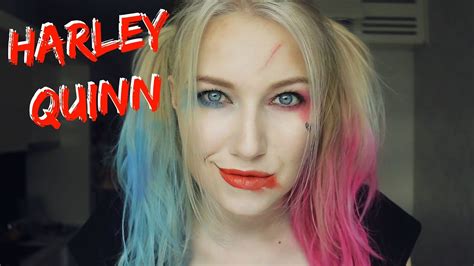 Halloween Harley Quinn Makeup Tutorial 할리 퀸 메이크업 ♡♡ Youtube