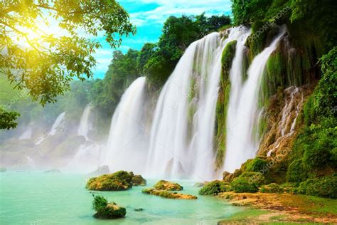 Detian Waterfall Stock Photo By ©goodolga 1636324