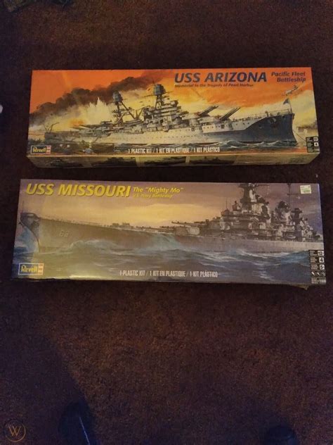 NOS REVELL USS MISSOURI & USS ARIZONA BATTLE SHIPS 2016-17 MODELS UNOPEN | #4583022420