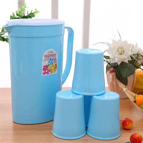 Wholesale Good Quality Panchromatic Light Blue Water Jug Sets Jug