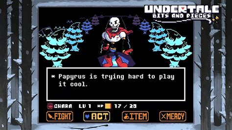 Undertale Bits And Pieces Bones N Trousles Papyrus Attacks Youtube