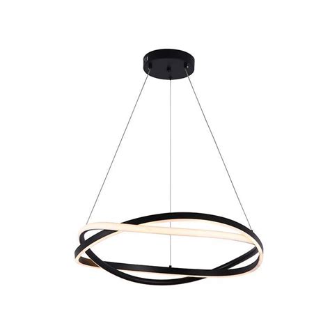 PENDENTE LED EUNI ODI 60CM 58W 3000K PRETO 2873 NORDECOR André