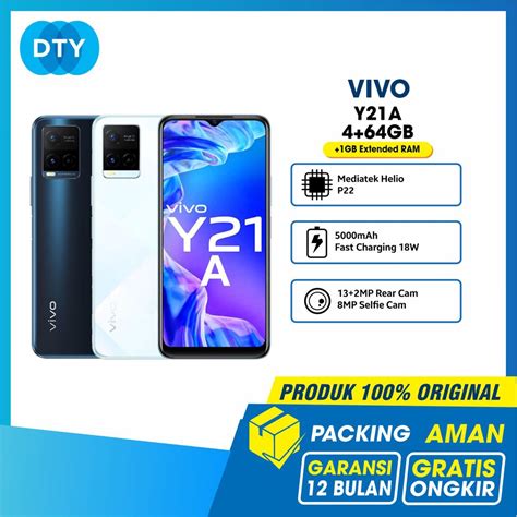 Jual Vivo Y A Ram Gb Gb Gb Extended Ram Mah Battery W