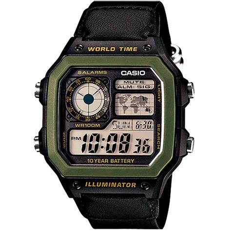 Rel Gio Casio Ae Whb Bvdf Pulseira Nylon Treinit Artigos