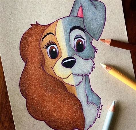 La Dama Y El Vagabundo Dibujos En 2019 Dibujos De Disney A Lápiz