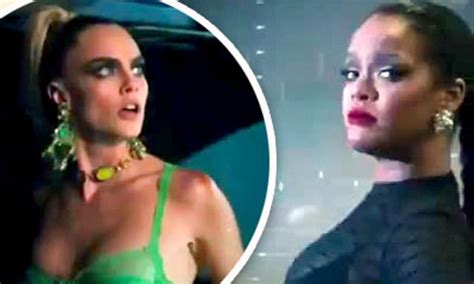 Rihanna Shares Sexy Preview Of Savage X Fenty Show With Cara Delevingne In Sheer Green Lingerie