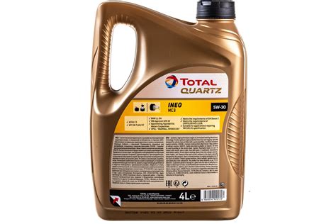 Масло для 4-х тактных двигателей TOTAL QUARTZ INEO MC3 5W30 4L 11190501 ...