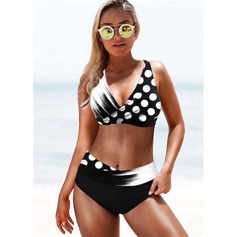 2022 New High Waist Bikini Sexy Swimsuit Women Push Up Bathing Suit Bikini Set Plus Size