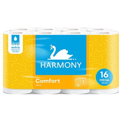 Harmony Comfort White toaletní papír 2 vrstvy 16 ks Tesco Potraviny