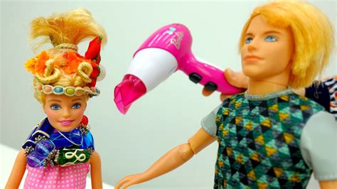 Салон красоты. Куклы Барби и игры для девочек - YouTube