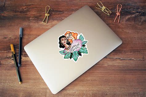 Ofeminin & Girl Power Laptop Stickers on Behance