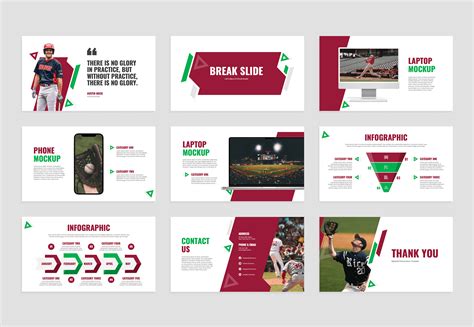 Baseball Google Slides Presentation Template - Graphue