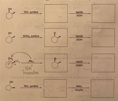 Solved Oh Tsci Pyridine Naoet Etoh Oh Soci Pyridine Naoet Chegg