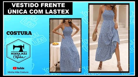 Vestido Frente Nica Lastex Passo A Passo Da Costura Youtube