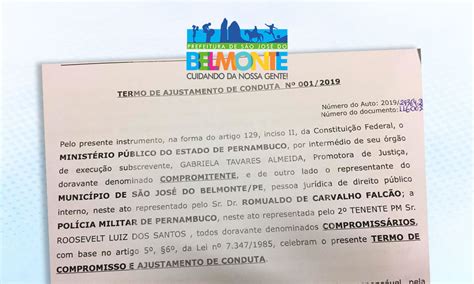 Prefeitura Assina Termo De Ajustamento De Conduta Para Festividades Da