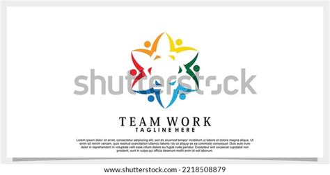 Team Work Logo Design Vector Creative Stock Vector (Royalty Free ...