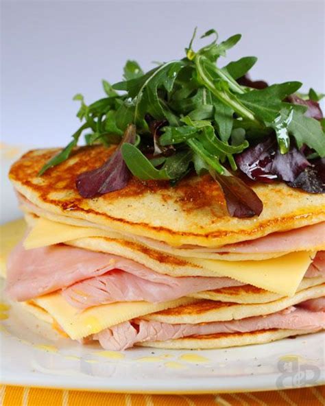 Ham And Cheese Pancakes Ham And Cheese Brunch Recipes Meals