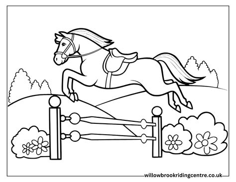 horse tack coloring pages