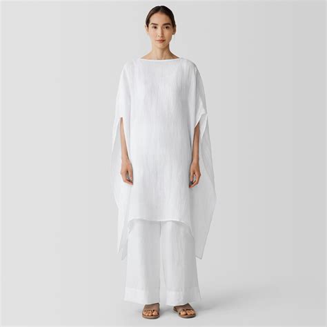 Organic Linen Gauze Caftan EILEEN FISHER