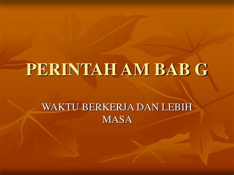 Ppt Perintah Am Bab G Powerpoint Presentation Free Download Id187199