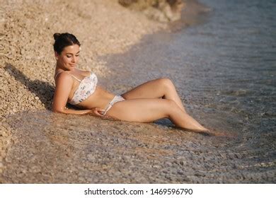 Sexy Woman Bikini On Beach Enjoying Stock Photo 1469596790 Shutterstock